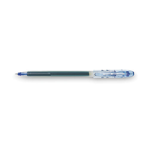 Image of Pilot® Neo-Gel Gel Pen, Stick, Fine 0.7 mm, Blue Ink, Translucent Blue Barrel, Dozen