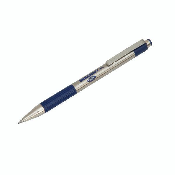 Image of Skilcraft/Zebra Stainless-Steel Retractable Gel Pen