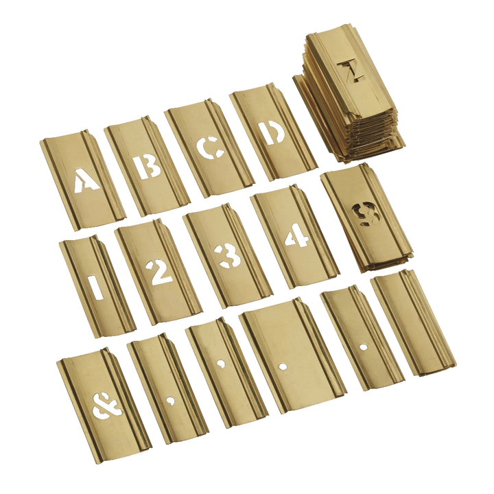 Image of Brass Stencil Set, 5"