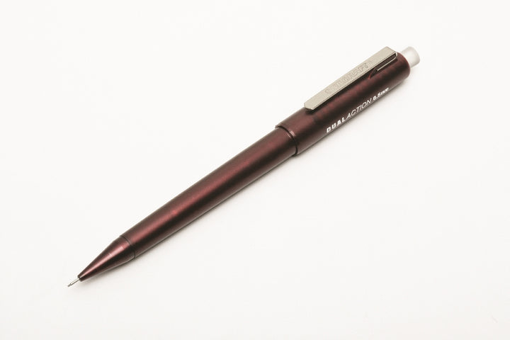 Image of Dual-Action Mechanical Pencil, Fine Point, Burgundy