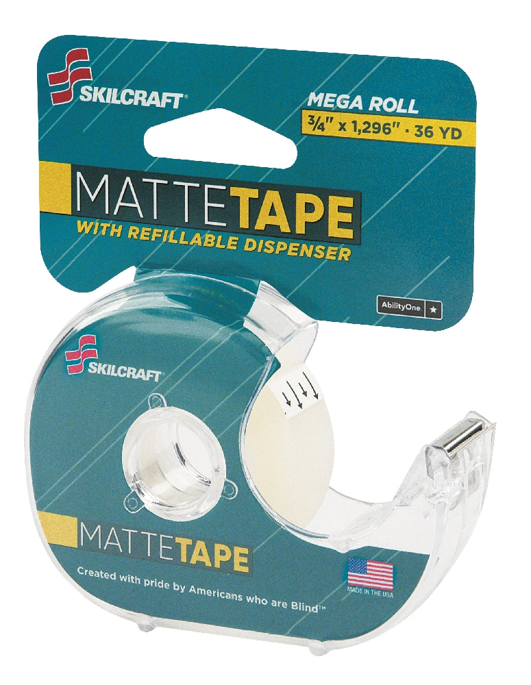 Image of Transparent Tape with Dispenser, Matte Finish