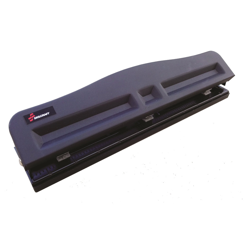 Image of Paper Hole Punches, Medium-Duty, 10 Sheet Capacity, Black, 3-hole punch