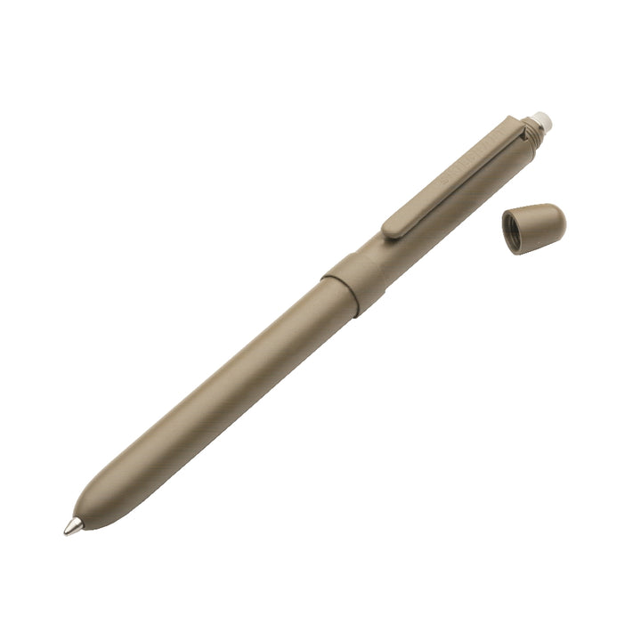 Image of B3 Aviator Multifunction Pen and Pencil, Sand Barrel, Medium Point, Black/Red Ink