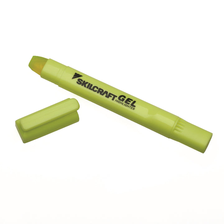 Image of Gel Highlighter, Fluorescent Yellow, Pack of 4
