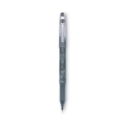Image of Pilot® Precise P-500 Gel Pen, Stick, Extra-Fine 0.5 Mm, Black Ink, Black Barrel, Dozen