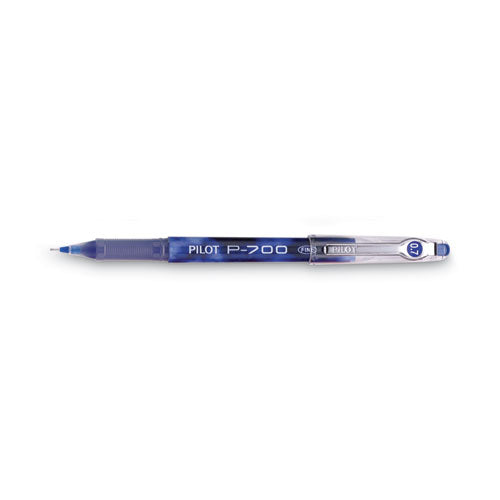 Image of Pilot® Precise P-700 Gel Pen, Stick, Fine 0.7 Mm, Blue Ink, Blue Barrel, Dozen