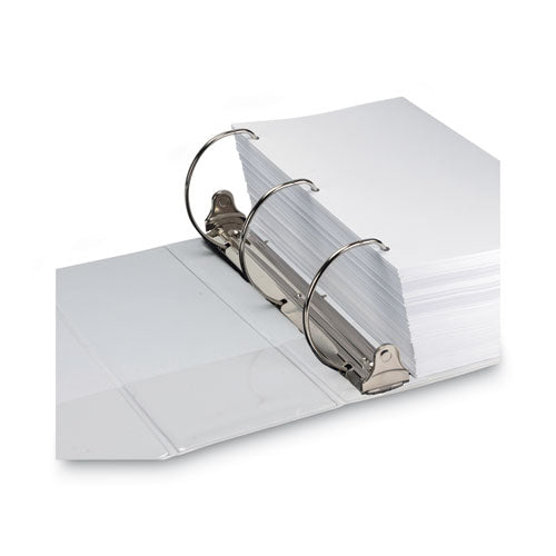 Image of Samsill® Nonstick D-Ring View Binder, 3 Rings, 6" Capacity, 11 X 8.5, White
