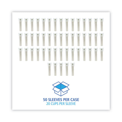 Image of Boardwalk® Deerfield Printed Paper Hot Cups, 10 oz, 50/Sleeve, 20 Sleeves/Carton