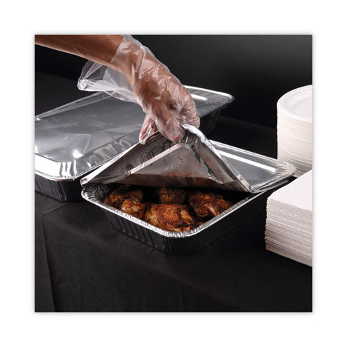 Image of Boardwalk® Aluminum Steam Table Pans, Half-Size Deep, 400 Gauge, 2.56" Deep, 10.38 x 12.75, 100/Carton