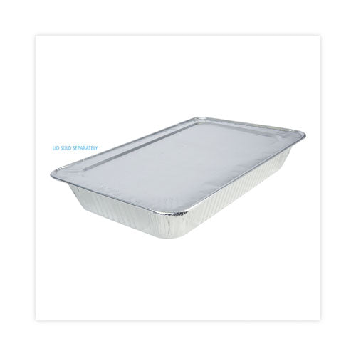 Image of Boardwalk® Aluminum Steam Table Pans, Full-Size Deep, 620 Gauge, 3.19" Deep, 12.81 x 20.75, 50/Carton