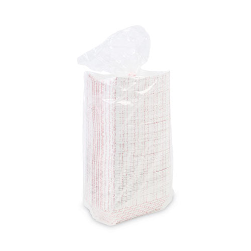 Image of Boardwalk® Paper Food Baskets, 0.25 lb Capacity, 2.69 x 4 x 1.05, Red/White, 1,000/Carton