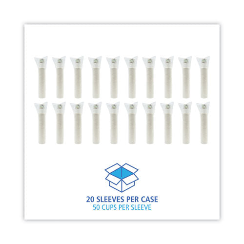 Image of Boardwalk® Deerfield Printed Paper Hot Cups, 12 oz, 50/Sleeve, 20 Sleeves/Carton