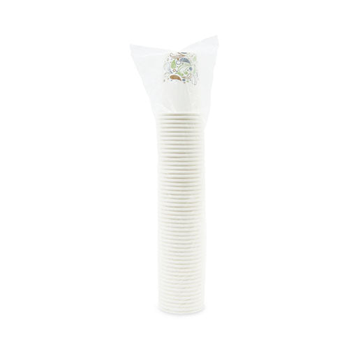 Image of Boardwalk® Deerfield Printed Paper Hot Cups, 12 oz, 50/Sleeve, 20 Sleeves/Carton