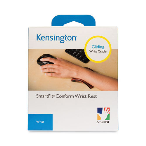 Image of Kensington® SmartFit Conform Keyboard Wrist Rest, 6.25 x 5.33, Black