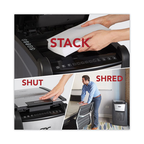 Image of GBC® Autofeed+ 300M Micro-Cut Office Shredder, 300 Auto/8 Manual Sheet Capacity