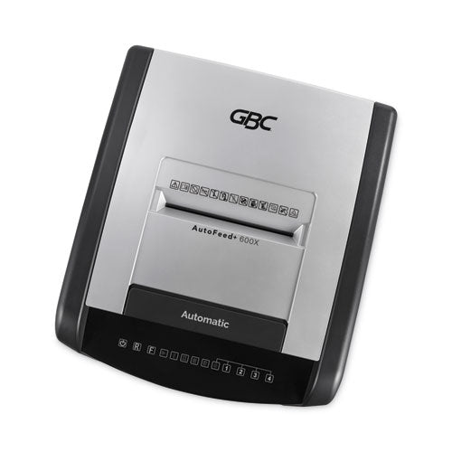 Image of GBC® Autofeed+ 600X Super Cross-Cut Office Shredder, 600 Auto/15 Manual Sheet Capacity