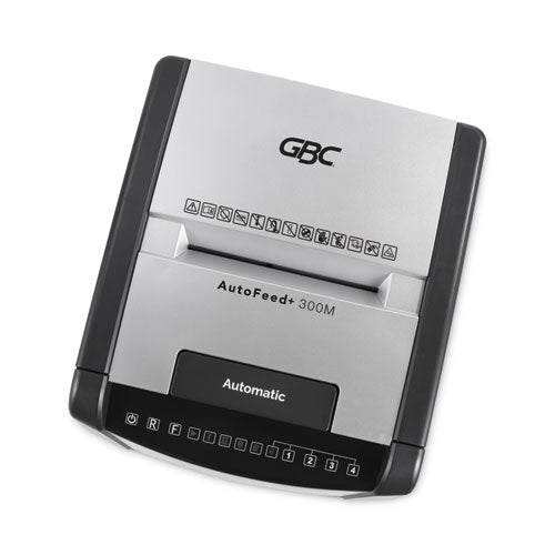 Image of GBC® Autofeed+ 300M Micro-Cut Office Shredder, 300 Auto/8 Manual Sheet Capacity