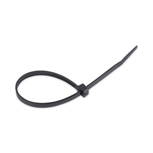 Image of Tatco Nylon Cable Ties, 8 X 0.19, 50 Lb, Black, 1,000/pack