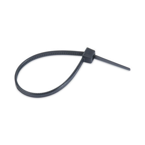 Image of Tatco Nylon Cable Ties, 4 X 0.06, 18 Lb, Black, 1,000/pack