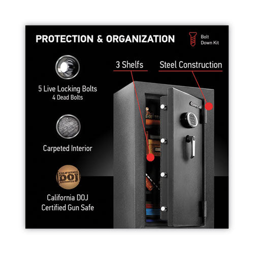 Image of Sentry® Safe Ef4738e Safe, 4.71 Cu Ft, 21.7w X 19d X 37.7h, Black