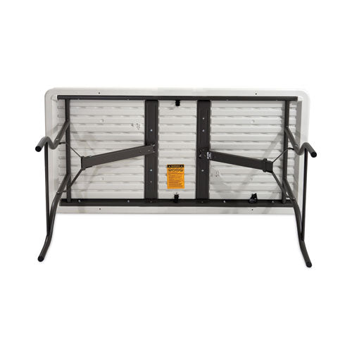 Image of Iceberg IndestrucTable Industrial Folding Table, Rectangular, 96" x 30" x 29", Platinum