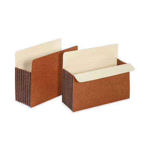 Image of Universal® Redrope Expanding File Pockets, 7" Expansion, Letter Size, Brown, 5/Box