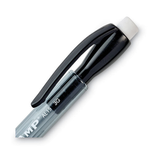 Image of Pentel® Champ Mechanical Pencil, 0.5 mm, HB (#2), Black Lead, Translucent Gray Barrel, Dozen
