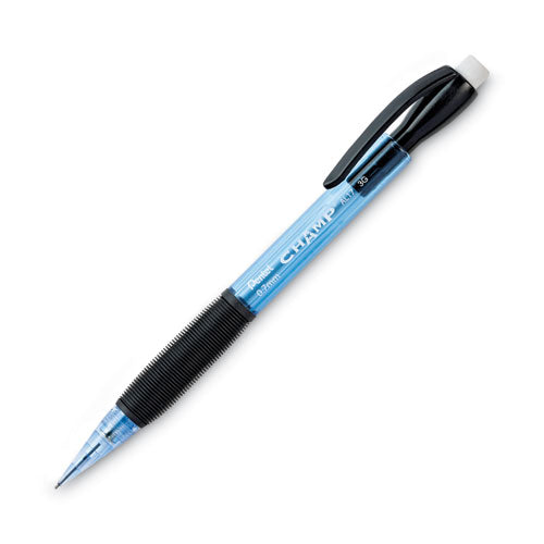 Image of Pentel® Champ Mechanical Pencil, 0.7 mm, HB (#2), Black Lead, Blue Barrel, Dozen
