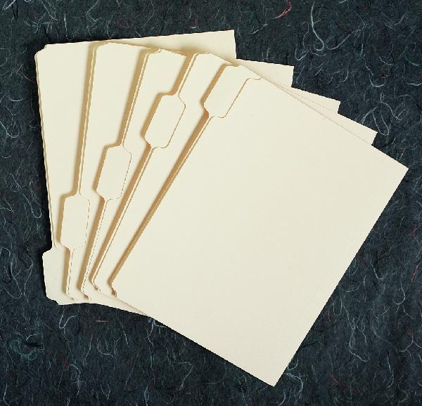 Image of File Folder, Manila, 1/5 Cut, Letter