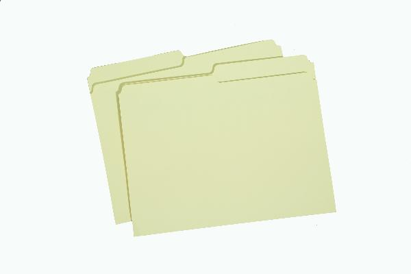 Image of File Folder, Manila, 1/2 Cut, Letter