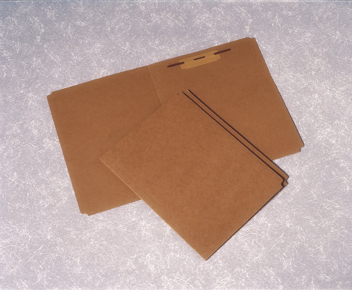 Image of File Folder, Paperboard, Straight Cut, 1-1/2" Fastener, Letter