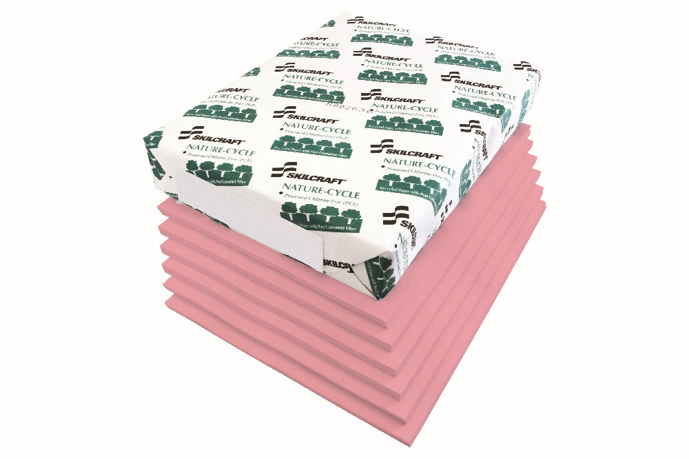 Image of Bond Copy Paper, Writing Grade Paper, 8-1/2" x 11", Pink