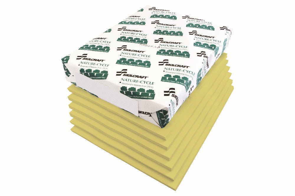 Image of Bond Copy Paper, Writing Grade Paper, 8-1/2" x 11", Yellow