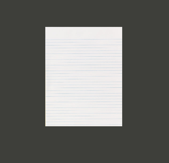 Image of Writing Paper Pad, Glue Bound Top, Legal Rule, 100 Sheets, Letter 8-1/2" x 11-3/4", White