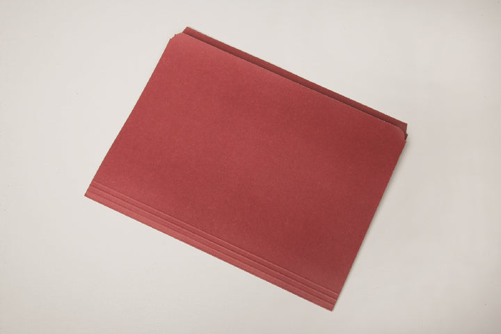 Image of File Folder, Straight Cut, Red
