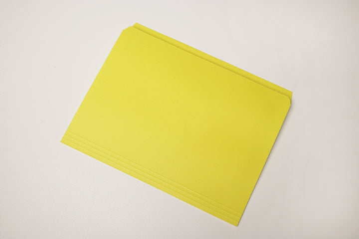 Image of File Folder, Straight Cut, Yellow