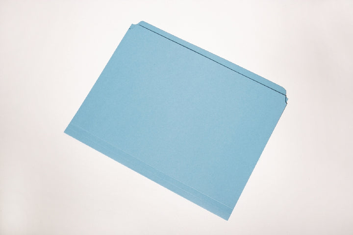 Image of File Folder, Straight Cut, Blue
