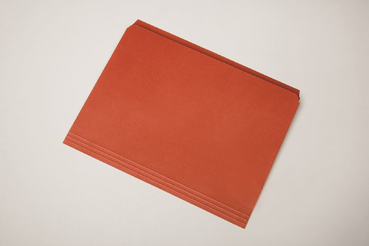 Image of File Folder, Straight Cut, Orange