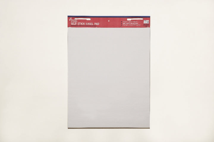 Image of Self-Stick Easel Pad, Repositionable, White, 25"W x 30"L
