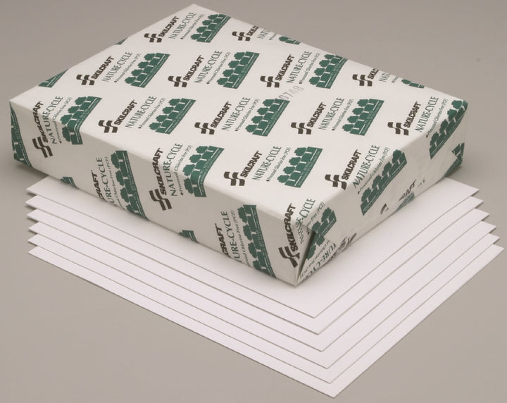 Image of Copy Paper, 50% PCW Recycled Process Chlorine Free, 8-1/2" x 11", Box of 10 Reams
