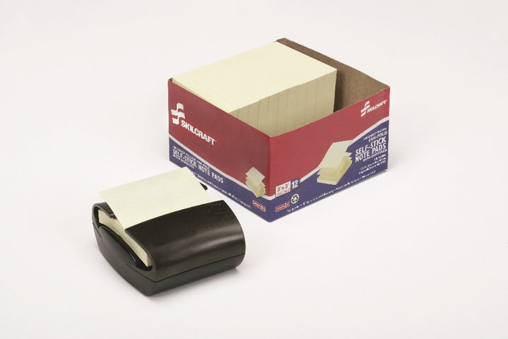 Image of Fan-Fold Self-Stick Note Pad with Dispenser