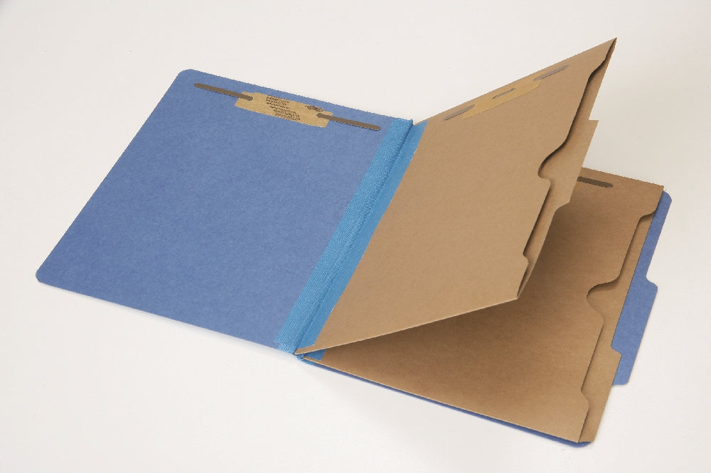 Image of Pocket Classification File Folder, Letter, Dark Blue