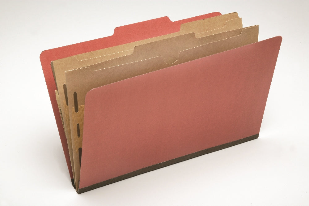 Image of Pocket Classification File Folder, Legal, Earth Red