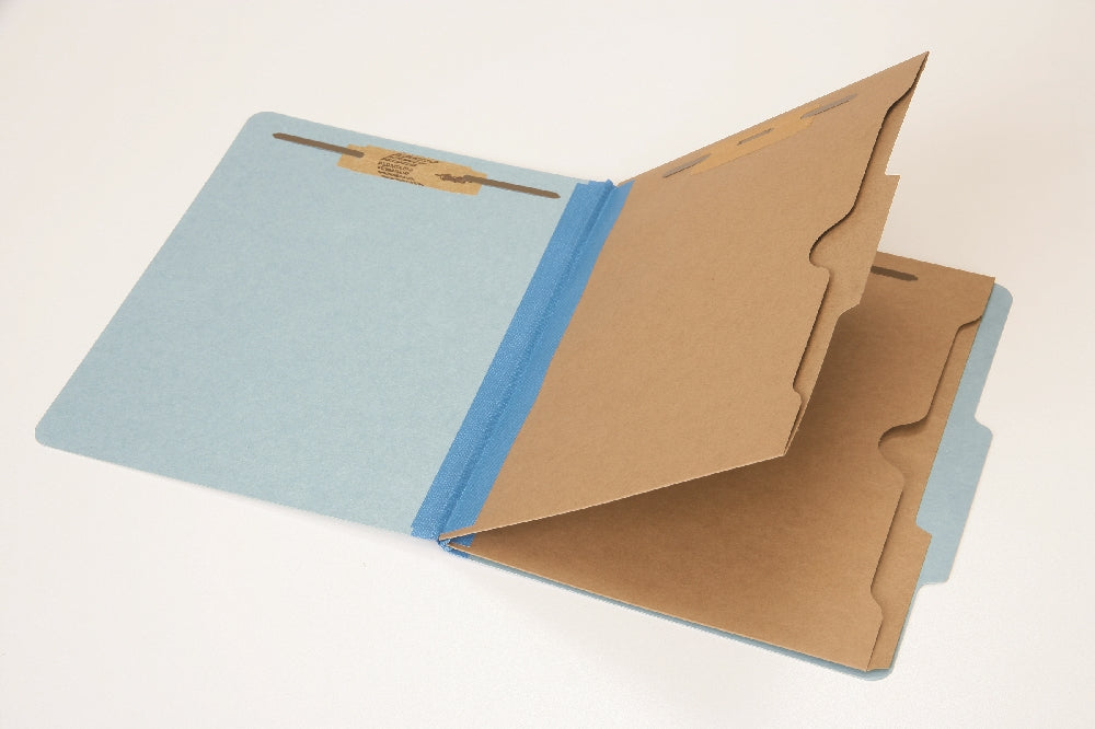 Image of Pocket Classification File Folder, Letter, Light Blue
