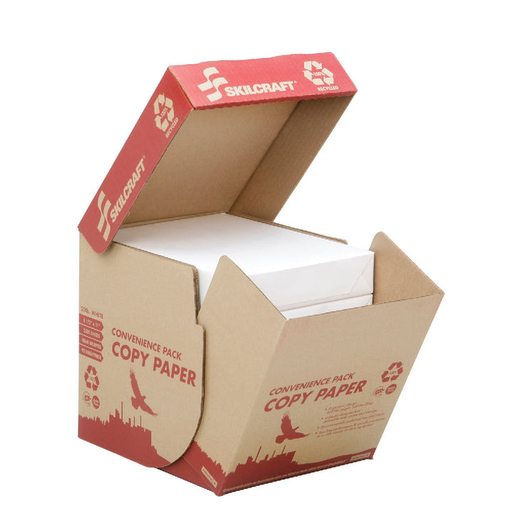 Image of 100% Post-Consumer Recycled Convenience Copy Paper, Ream Wrapped - 500 Sheets