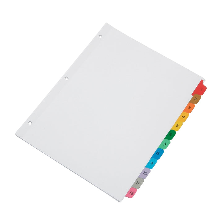 Image of Table of Contents Dividers 1, 12 Numerical Tabs