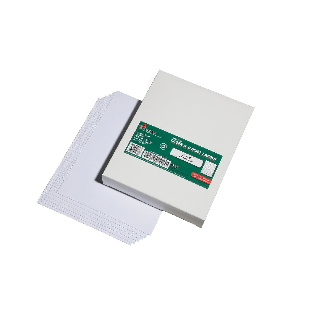 Image of Recycled Laser and Inkjet Labels, Address and Shipping, 1" x 4", 20/Sheet, 5000 Labels