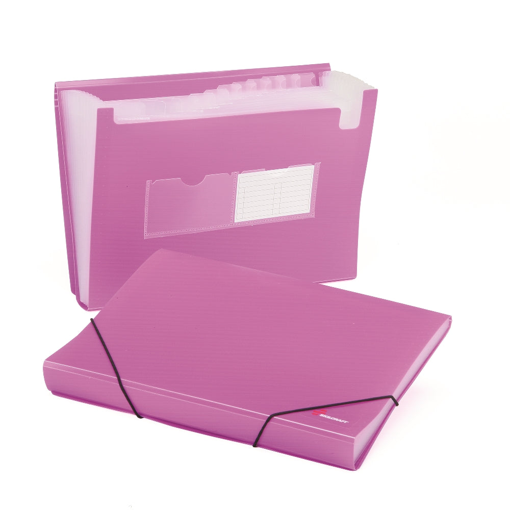 Image of Skilcraft Poly Expanding Storage Files, 12-tab, Purple