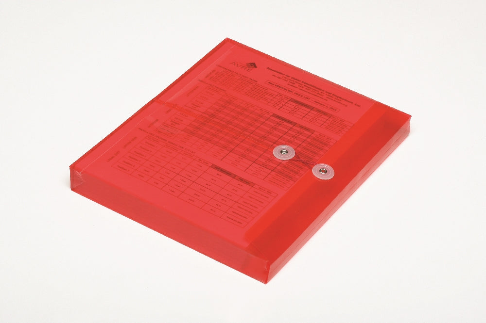 Image of Skilcraft String-Tie Side-Loading Expansion Envelope, Red
