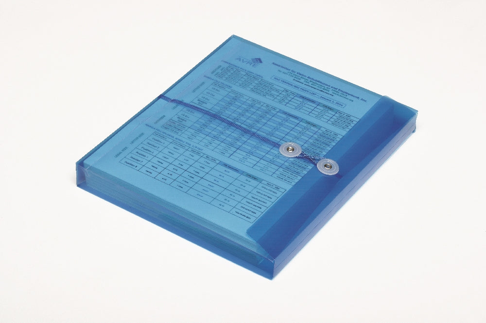 Image of Skilcraft String-Tie Side-Loading Expansion Envelope, Blue